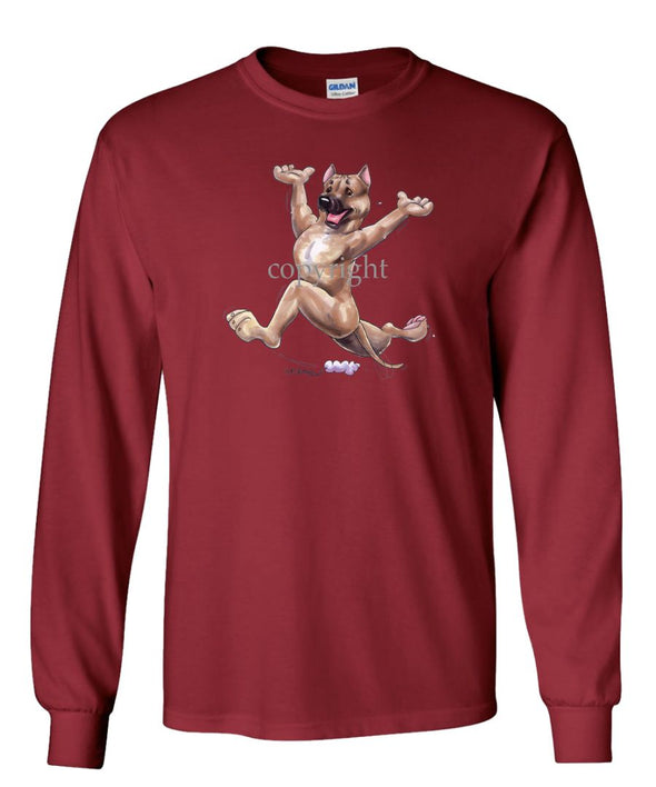 American Staffordshire Terrier - Happy Dog - Long Sleeve T-Shirt