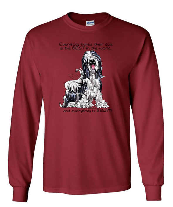 Tibetan Terrier - Best Dog in the World - Long Sleeve T-Shirt