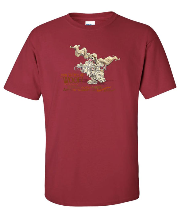 Cocker Spaniel - You Had Me at Woof - T-Shirt