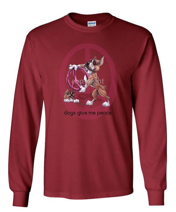 Boxer - Peace Dogs - Long Sleeve T-Shirt