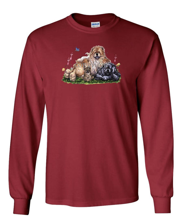 Chow Chow - Group - Caricature - Long Sleeve T-Shirt