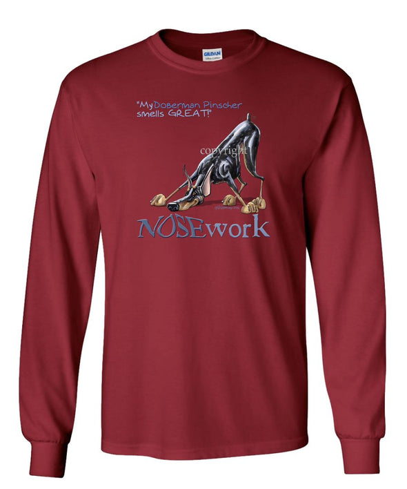 Doberman Pinscher - Nosework - Long Sleeve T-Shirt