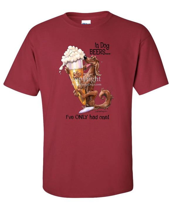 Irish Setter - Dog Beers - T-Shirt