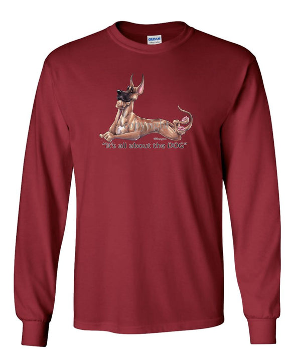 Great Dane - All About The Dog - Long Sleeve T-Shirt