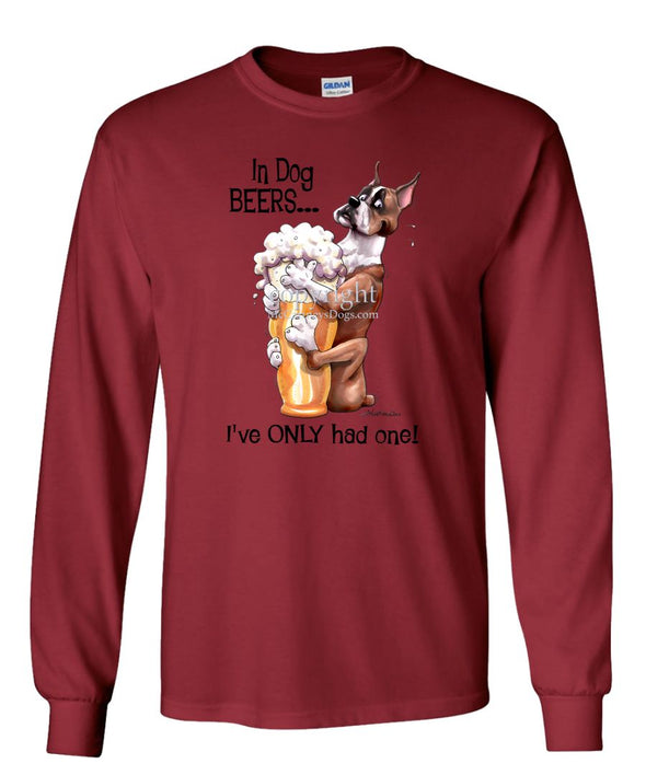 Boxer - Dog Beers - Long Sleeve T-Shirt