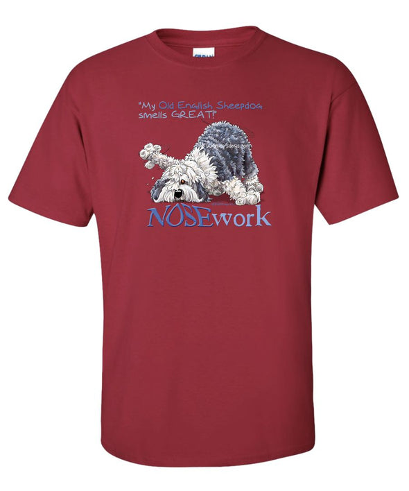 Old English Sheepdog - Nosework - T-Shirt