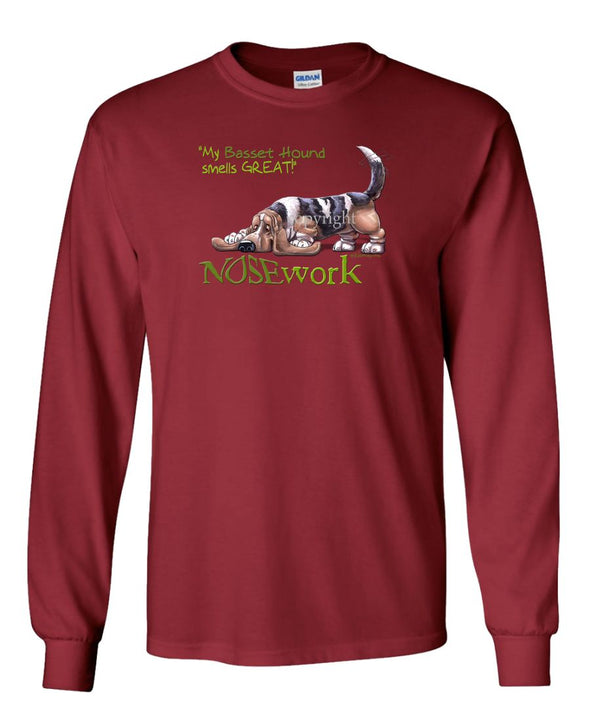 Basset Hound - Nosework - Long Sleeve T-Shirt