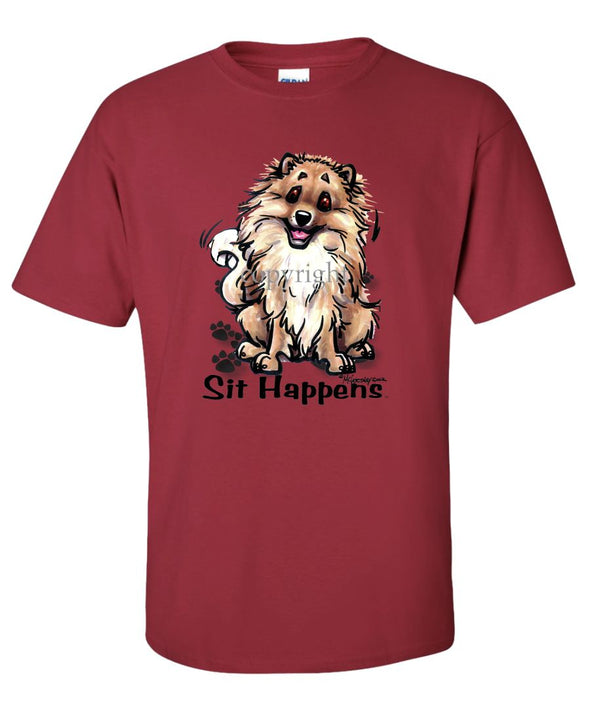Pomeranian - Sit Happens - T-Shirt