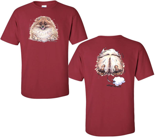 Pomeranian - Coming and Going - T-Shirt (Double Sided)