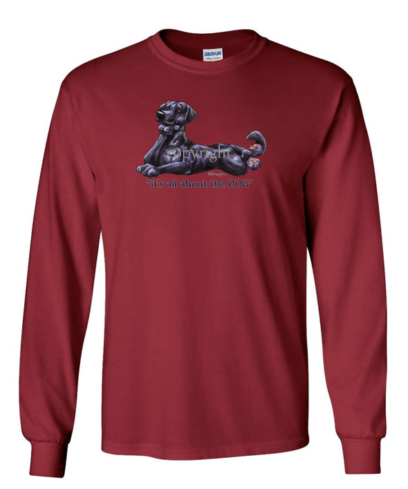 Labrador Retriever  Black - All About The Dog - Long Sleeve T-Shirt