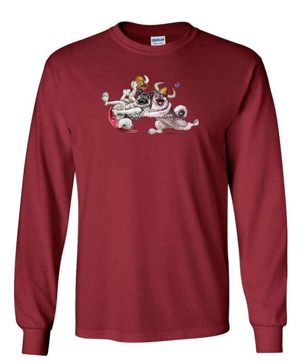 Norwegian Elkhound - Snow Disc - Mike's Faves - Long Sleeve T-Shirt