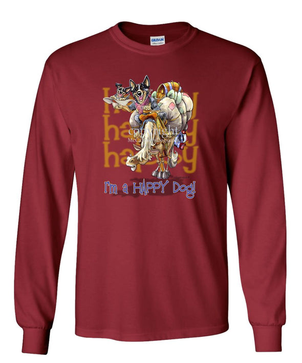 Australian Cattle Dog - 2 - Who's A Happy Dog - Long Sleeve T-Shirt