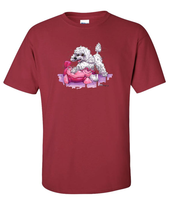 Poodle  Toy White - Caricature - T-Shirt