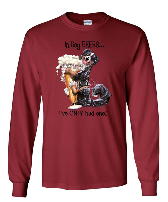 Bernese Mountain Dog - Dog Beers - Long Sleeve T-Shirt