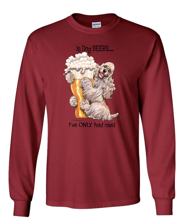Cocker Spaniel - Dog Beers - Long Sleeve T-Shirt