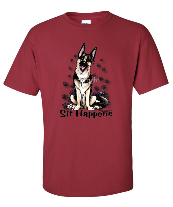 German Shepherd - Sit Happens - T-Shirt