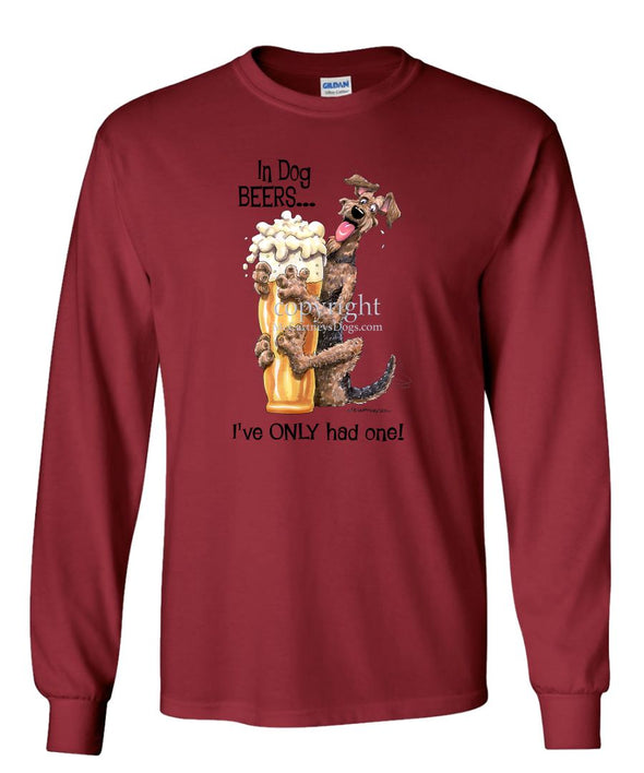 Airedale Terrier - Dog Beers - Long Sleeve T-Shirt