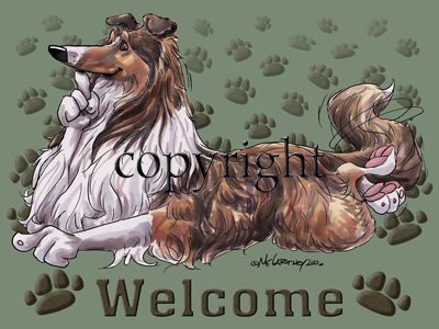 Collie - Welcome - Mat