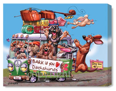 Dachshund - Bark If You Love - Canvas