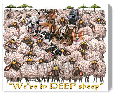 Deep Sheep - Calendar Canvas