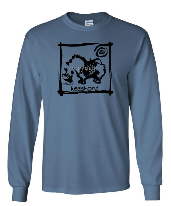 Keeshond - Cavern Canine - Long Sleeve T-Shirt