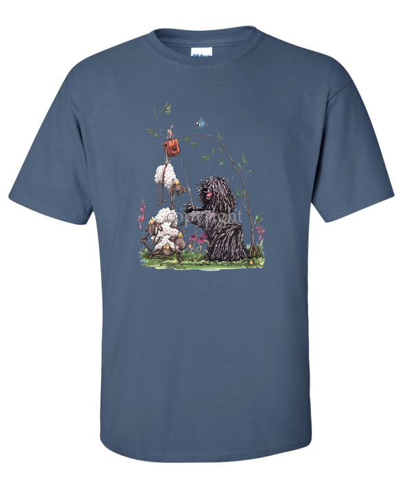 Puli - With Pulley Sheep - Caricature - T-Shirt