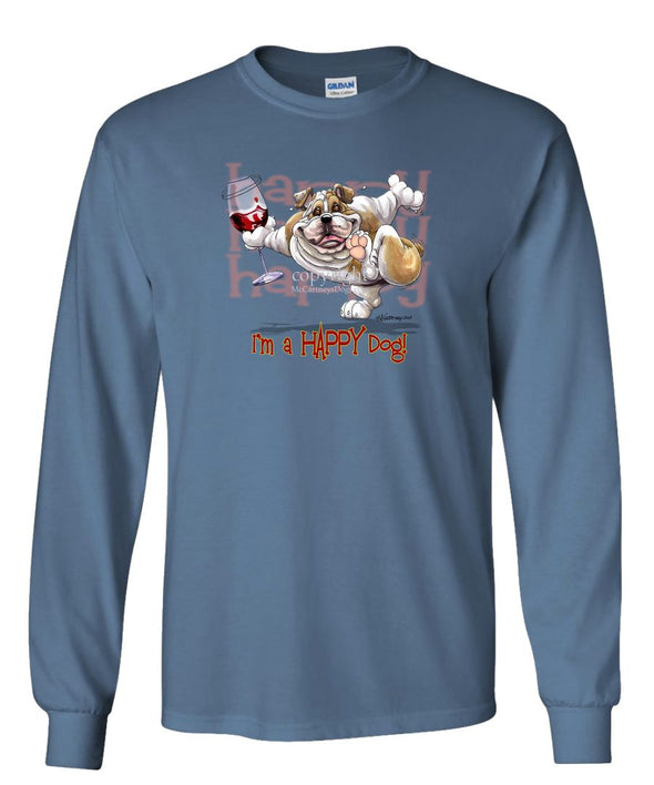 Bulldog - 2 - Who's A Happy Dog - Long Sleeve T-Shirt