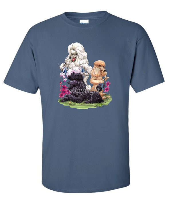Poodle - Group Hair Spray - Caricature - T-Shirt