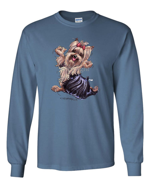 Yorkshire Terrier - Happy Dog - Long Sleeve T-Shirt