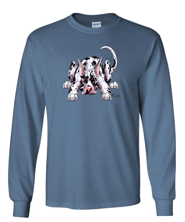 Great Dane  Harlequin - Rug Dog - Long Sleeve T-Shirt