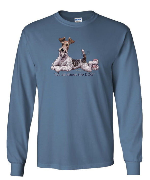 Wire Fox Terrier - All About The Dog - Long Sleeve T-Shirt