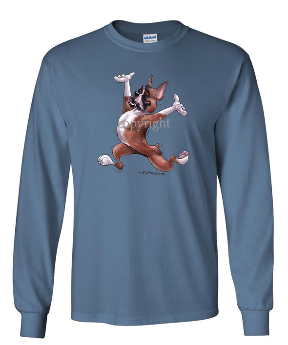 Boxer - Happy Dog - Long Sleeve T-Shirt