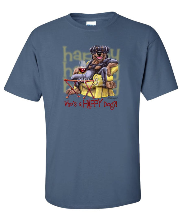 Rottweiler - 2 - Who's A Happy Dog - T-Shirt