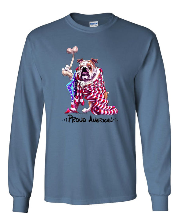 Bulldog - Proud American - Long Sleeve T-Shirt