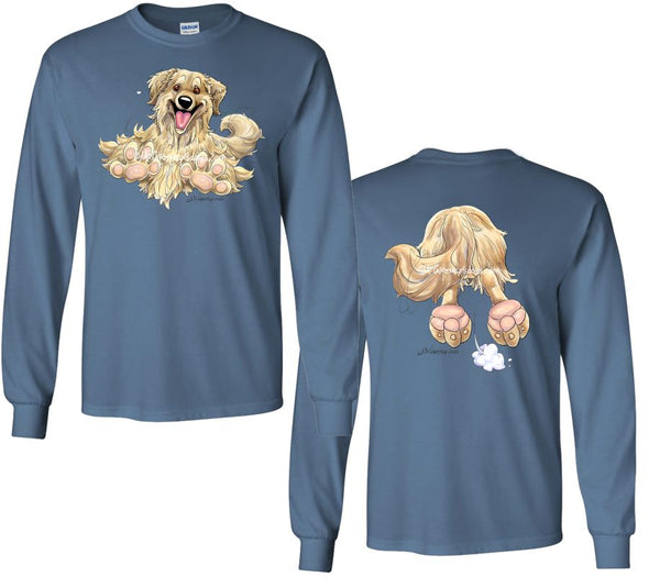 Golden Retriever - Coming and Going - Long Sleeve T-Shirt (Double Sided)