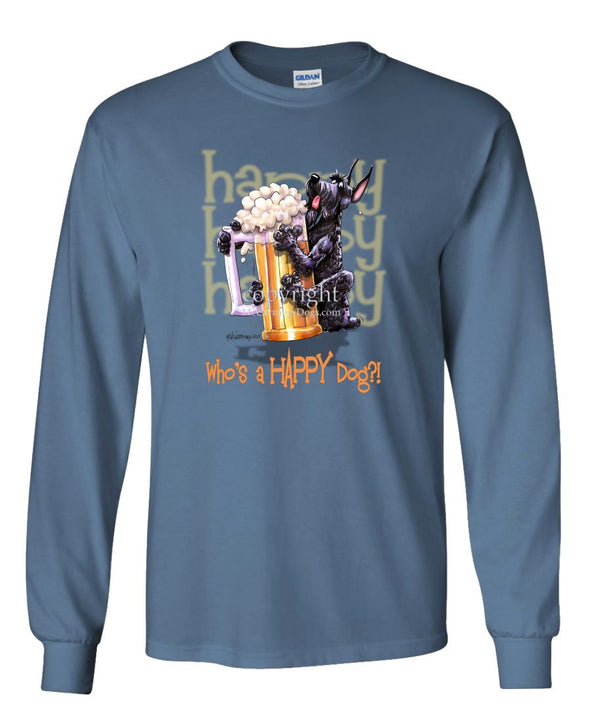 Giant Schnauzer - Who's A Happy Dog - Long Sleeve T-Shirt