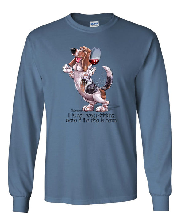Basset Hound - It's Not Drinking Alone - Long Sleeve T-Shirt