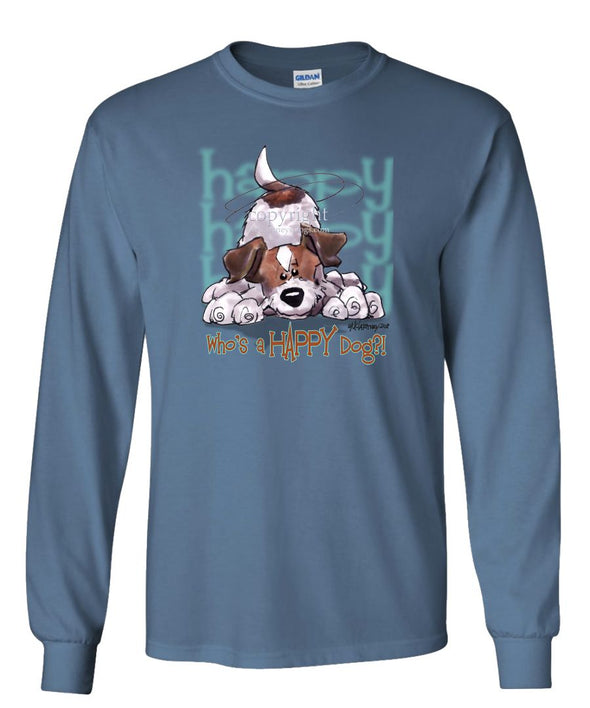 Parson Russell Terrier - Who's A Happy Dog - Long Sleeve T-Shirt
