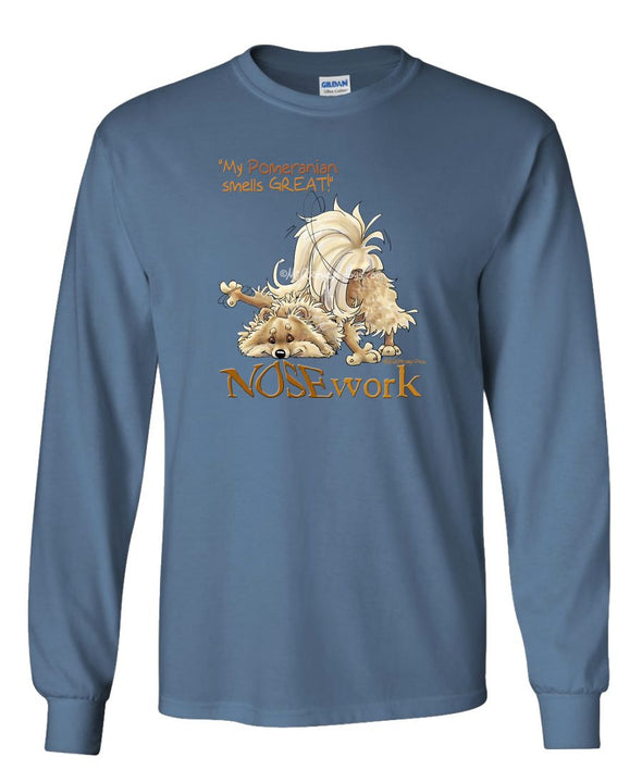 Pomeranian - Nosework - Long Sleeve T-Shirt