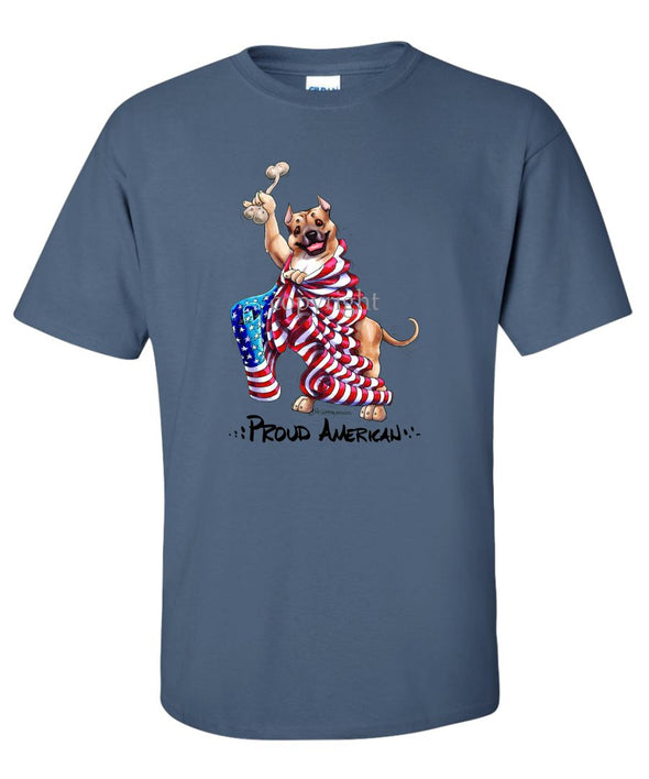 American Staffordshire Terrier - Proud American - T-Shirt