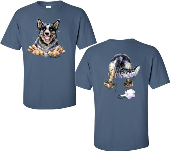 Australian Cattle Dog - Coming and Going - T-Shirt (Double Sided)