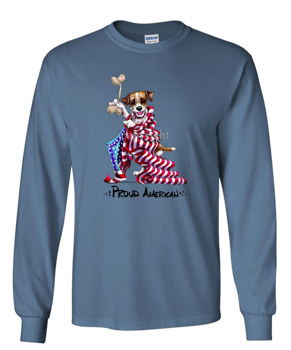 Parson Russell Terrier - Proud American - Long Sleeve T-Shirt