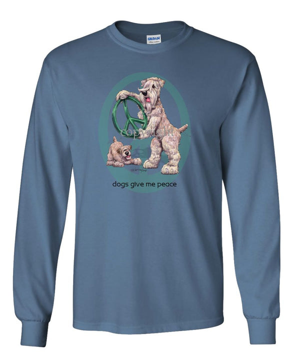 Soft Coated Wheaten - Peace Dogs - Long Sleeve T-Shirt