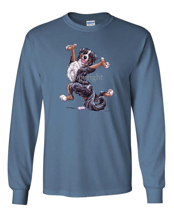Bernese Mountain Dog - Happy Dog - Long Sleeve T-Shirt