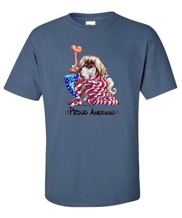 Pekingese - Proud American - T-Shirt