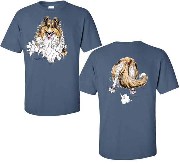 Shetland Sheepdog - Coming and Going - T-Shirt (Double Sided)