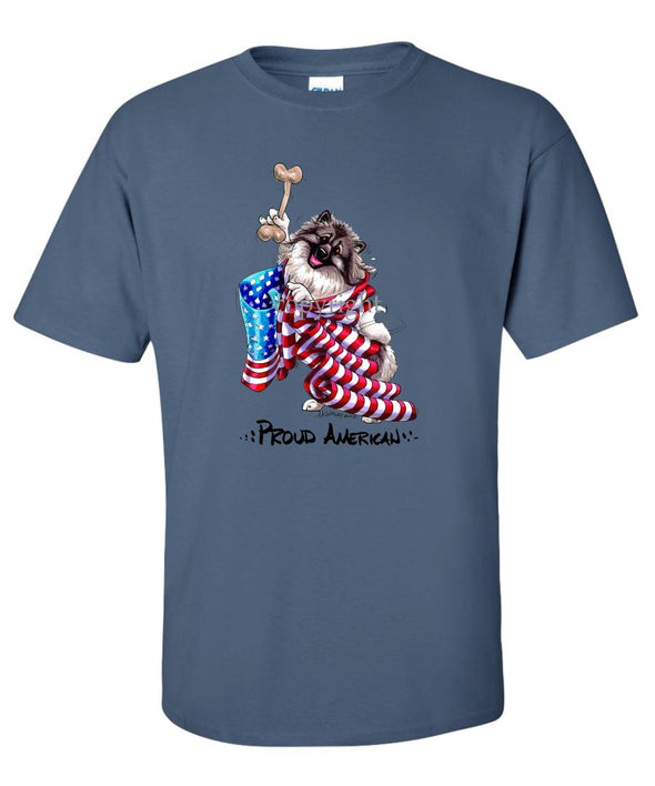 Keeshond - Proud American - T-Shirt