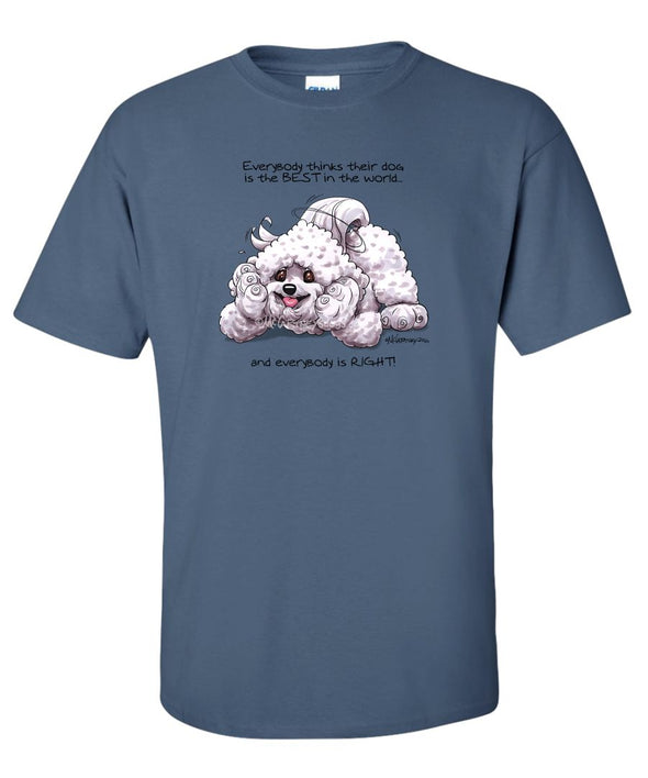 Bichon Frise - Best Dog in the World - T-Shirt