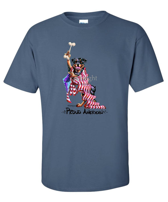 Rottweiler - Proud American - T-Shirt