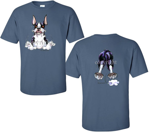 Boston Terrier - Coming and Going - T-Shirt (Double Sided)